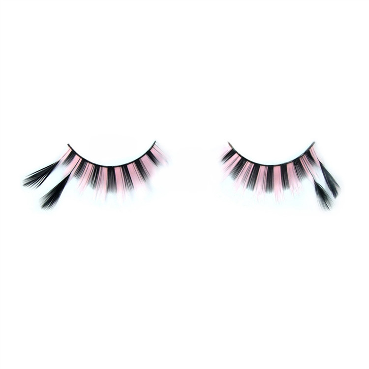 Best brand unique glitter feather eyelashes Y-18